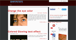 Desktop Screenshot of gimp.pixtuts.com